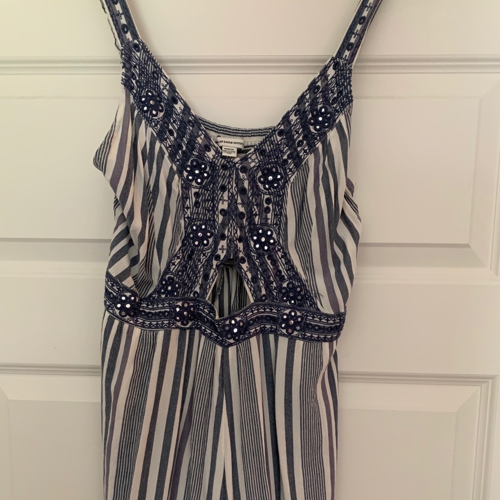 Navy striped jumper
